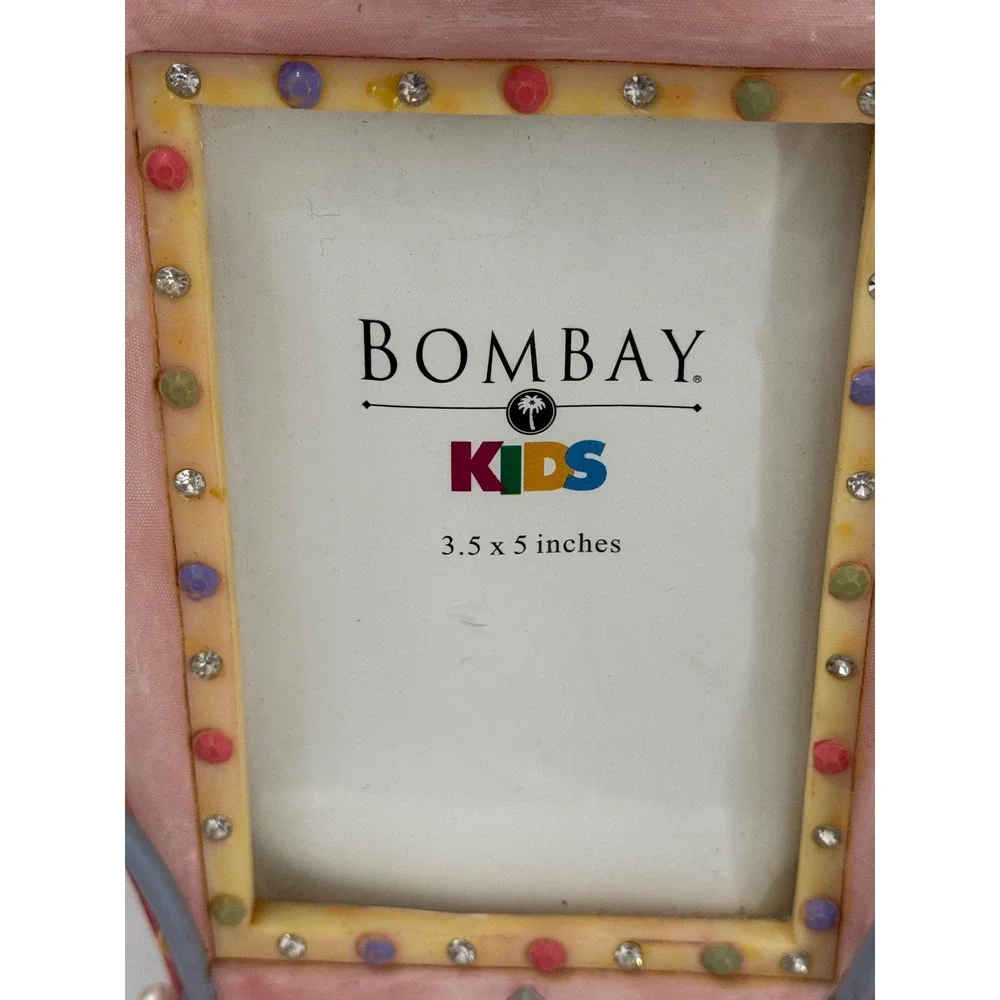 VTG Bombay Kids Princess Photo Frame Embellished With Jewels‎ Holds 3.5x4@ Photo